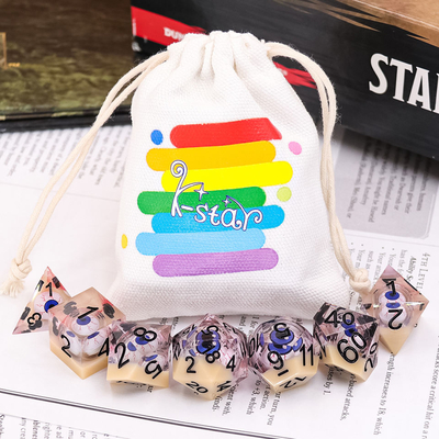 Mão que mói Mini Polyhedral Dice Set Sturdy de múltiplos propósitos para presentes