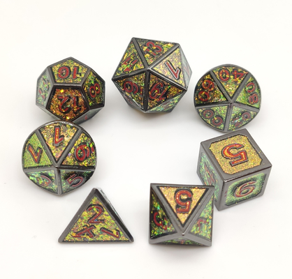 Grupo luxuoso dos dados do RPG da borda afiada portátil para Dungeon e dragões