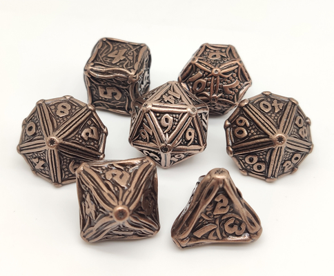 O RPG poliédrico resistente do metal corta o empacotamento excelente puro da caixa de presente das bordas afiadas