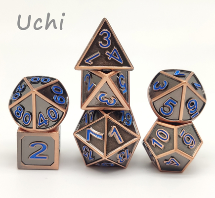 Bens feitos a mão Mini Polyhedral Dice, grupo puro dos dados das bordas afiadas micro