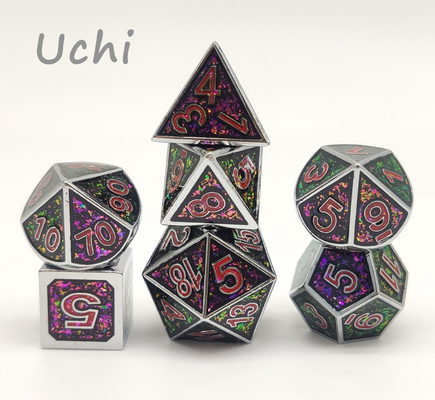 Mini peso leve de moedura manual dos dados D6 D8 D10 do RPG para a coleção