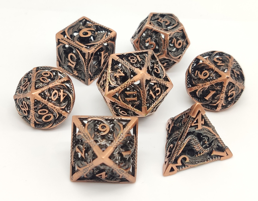 A mão lustrou o desgaste durável do mini grupo dos dados do RPG - luxo resistente