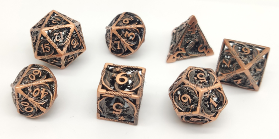 A mão lustrou o desgaste durável do mini grupo dos dados do RPG - luxo resistente