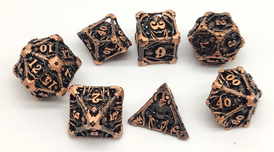 Bens cinzelados dos dados DND do RPG das bordas afiadas mini mão pura para Savage World