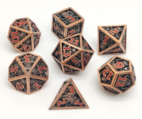 Dados poliédricos da resina antiusura feito a mão portáteis para Shadowrun