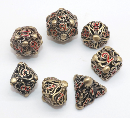 Micro dados feitos a mão duráveis de DND, dados de Mini Polyhedral Tiny D20