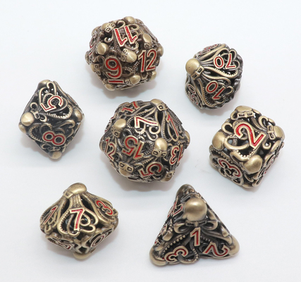 Mão que derrama prático portátil de Mini Polyhedral Dice Sharp Edged