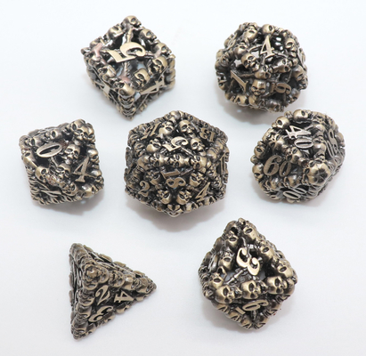 Tamanho 16-21mm de Mini Polyhedral Dice Hand Polished do metal ISO9001