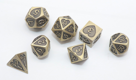 Os dados Roleplaying Nontoxic do jogo ajustaram o desgaste - peso leve resistente