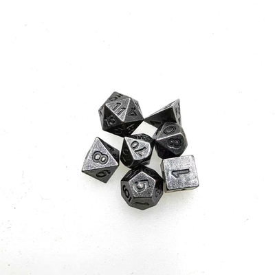 Mini dados poliédricos de baixo peso em Long Tube Dungeons And Dragons RPG