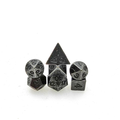 GST Mini PRG Dice Poliédrico Pequeno RPG Role Metal Personalizado Para DND