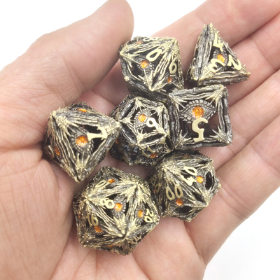 Dados de RPG de precisão resistentes ao desgaste Dados de resina afiada Dados poliédricos práticos