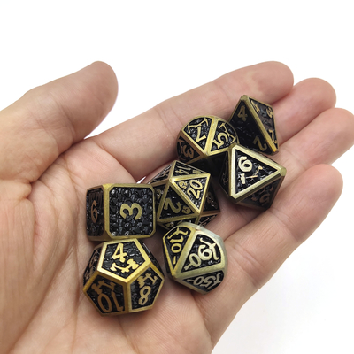Dungeons and Dragons RPG Dice chip Metal de alta temperatura para jogo familiar