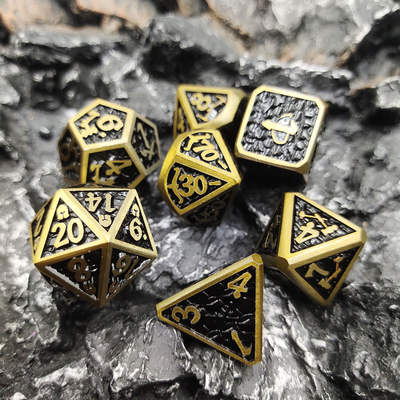 Dungeons and Dragons RPG Dice chip Metal de alta temperatura para jogo familiar