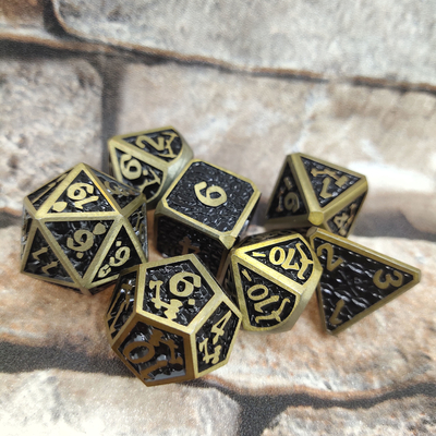 Dungeons and Dragons RPG Dice chip Metal de alta temperatura para jogo familiar