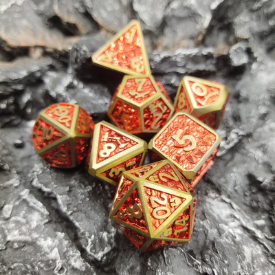 Pôquer Prático em Massa Personalizado Derramando à Mão Adequado DND Dice Metal