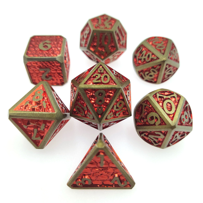 Moagem manual atóxica e inodora banhada a ouro para dados de metal Savage World