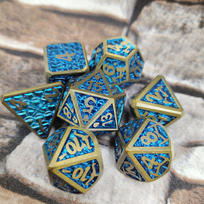 Para o cartão do pokemon do Dungeon e do Dragon Made Dice Sets metal corta poliédrico
