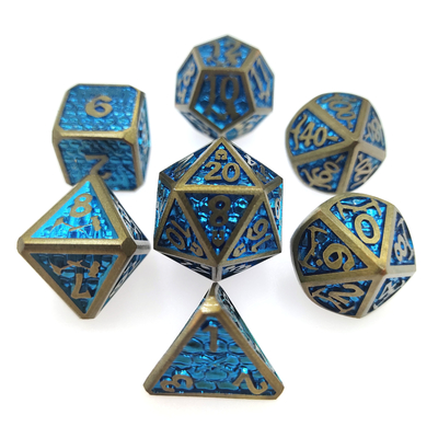 Para o cartão do pokemon do Dungeon e do Dragon Made Dice Sets metal corta poliédrico