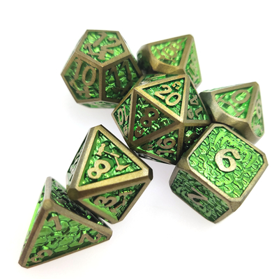 Conjunto de dados de mini RPG leve Conjunto de dados de RPG DND Metal poliédrico