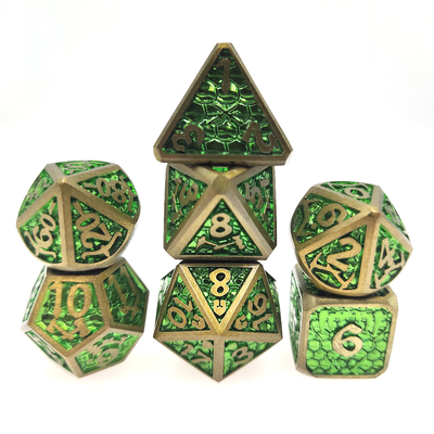 Conjunto de dados de mini RPG leve Conjunto de dados de RPG DND Metal poliédrico