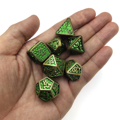 Conjunto de dados de mini RPG leve Conjunto de dados de RPG DND Metal poliédrico
