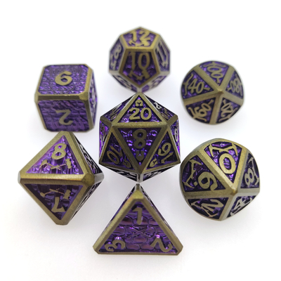 O ouro de moedura do manual de pouco peso chapeou o metal Mini Dice afirma o cartão