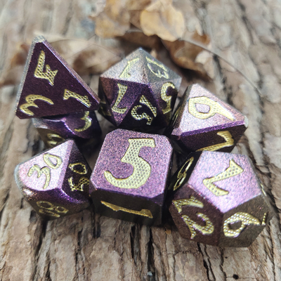 Jogo de cartas RPG Conjunto de dados ZincoPara Dungeons And Dragons Metal Poliédrico Preto