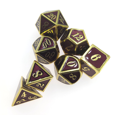 Do grupo excelente dos dados do RPG das bordas afiadas dados do jogo da cor os multi ajustaram o desgaste poliédrico