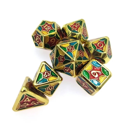 TRPG Running Group Metal Dice Dragão e Masmorra Colorida Teia de aranha