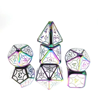 OEM Metal Dice Sets Não Toxic Bulk RP Manual Poliedro Para Mundo Selvagem