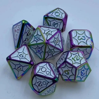 OEM Metal Dice Sets Não Toxic Bulk RP Manual Poliedro Para Mundo Selvagem