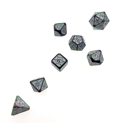 OEM Metal Dice Sets Não Toxic Bulk RP Manual Poliedro Para Mundo Selvagem