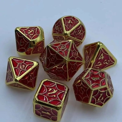 Conjunto de dados de liga resistente ao desgaste feito à mão Multi-face PRG Dice Dragon And Dungeon