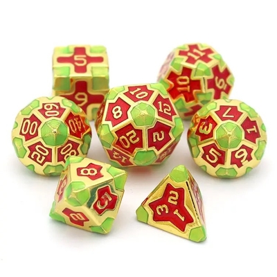 CE Precision RPG Set de dados poliédricos OEM Material de liga a granel não tóxico KTV Bar