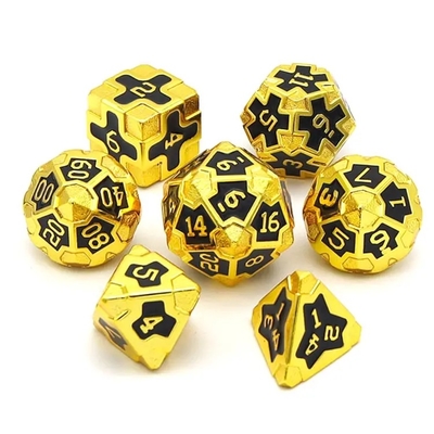 CE Precision RPG Set de dados poliédricos OEM Material de liga a granel não tóxico KTV Bar