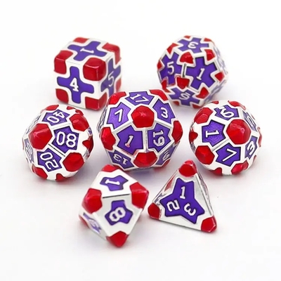 CE Precision RPG Set de dados poliédricos OEM Material de liga a granel não tóxico KTV Bar