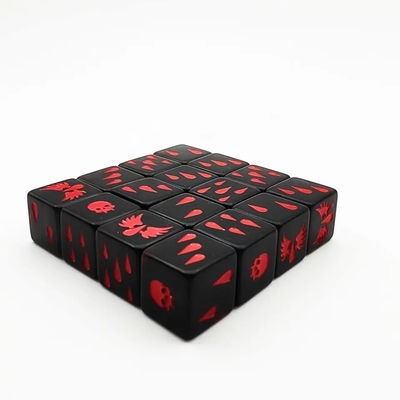 Superfície lisa Resina de cristal poliédrico jogo de dados de jogo acrílico personalizado