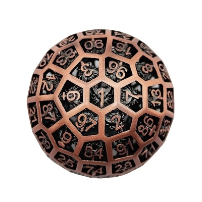 Hollow 100 Metal Dice Coc Correndo Grupo Jogo de Tabuleiro Dnd Gigante Grande