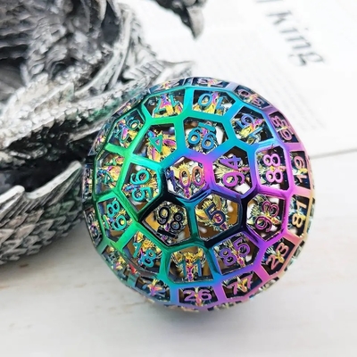 Hollow 100 Metal Dice Coc Correndo Grupo Jogo de Tabuleiro Dnd Gigante Grande