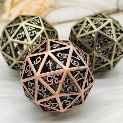 60D Macrobine Zinc Alloy Metal Dice Set Descrição exclusiva