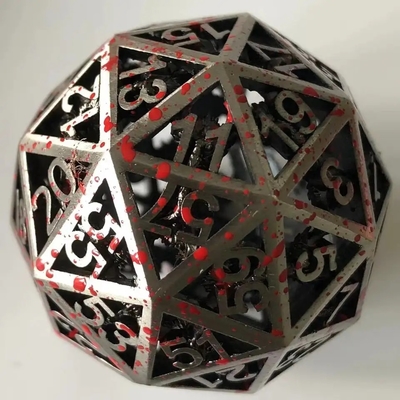60D Macrobine Zinc Alloy Metal Dice Set Descrição exclusiva