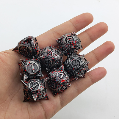 Bloodstarial Meteor Metal Dice Set D8 RPG Dragão e Masmorra