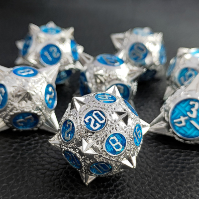 RPG de dados de metal poliedro durável Dragon And Dungeon 16mm Sparkle