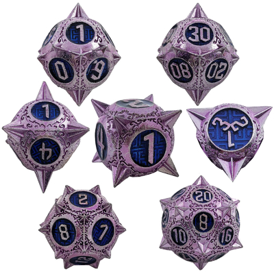 RPG de dados de metal poliedro durável Dragon And Dungeon 16mm Sparkle