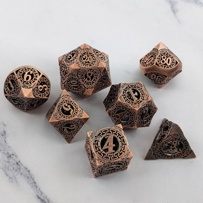 Back To Metal Dice Set Kusalukono Multi Facial COC DND RPG dados