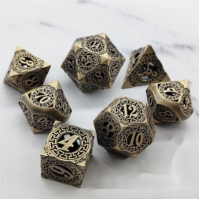 Back To Metal Dice Set Kusalukono Multi Facial COC DND RPG dados