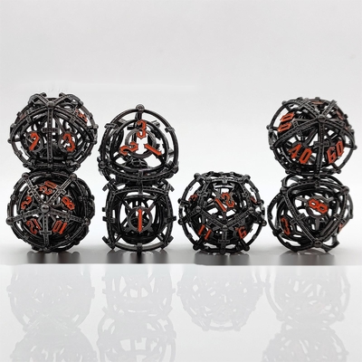 Sonoridade Perla RPG Metal Cabeça de Dado Conjunto DND Cisu 16mm Liso