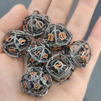 Sonoridade Perla RPG Metal Cabeça de Dado Conjunto DND Cisu 16mm Liso