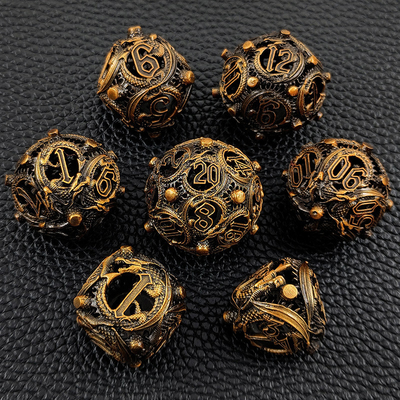 Longkong Circle Metal Dice Set DND Dungeon And Multi -Noodle RPG jogo de xadrez